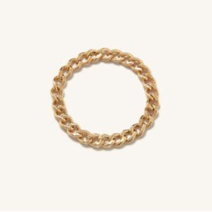 Mejuri Thin Chain Ring 14k Yellow Gold